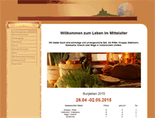 Tablet Screenshot of burgleben.de
